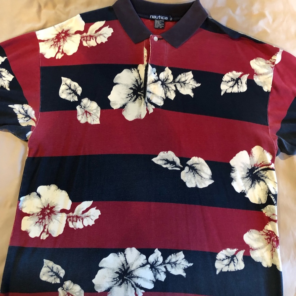 Men’s Nautica Floral Print Polo
